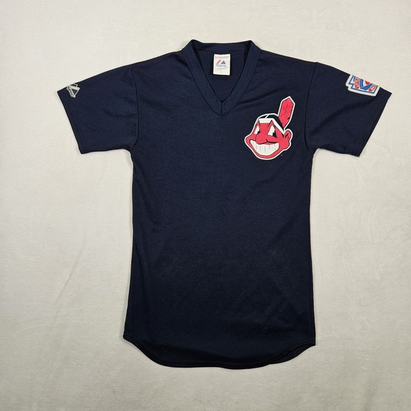 Majestic Other - Cleveland Indians Vintage 90s Caricature T-Shirt MLB Baseball Graphic Size S USA